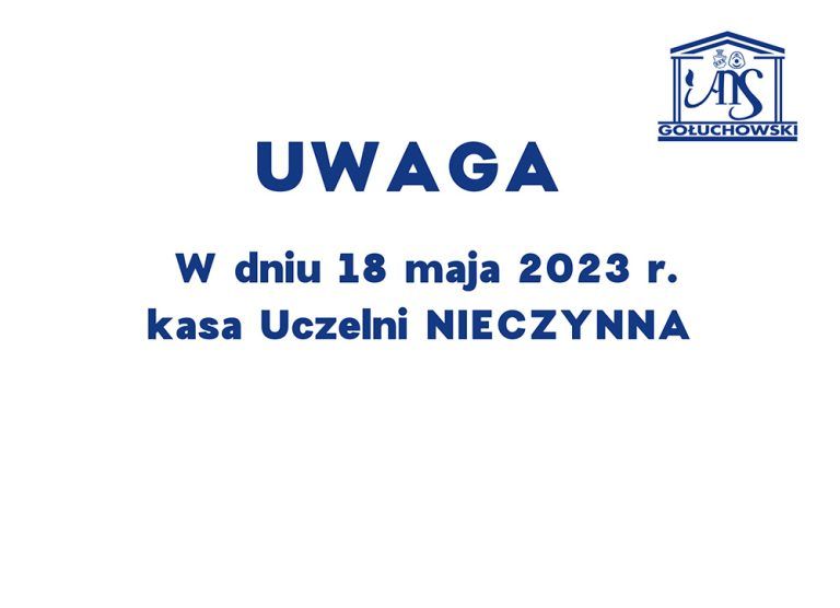 uwaga kasa nieczynna