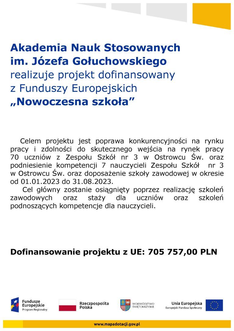 plakat nowoczesna szkoła