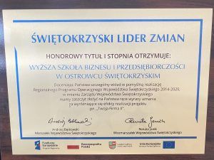 ANSG Świętokrzyskim Liderem Zmian
